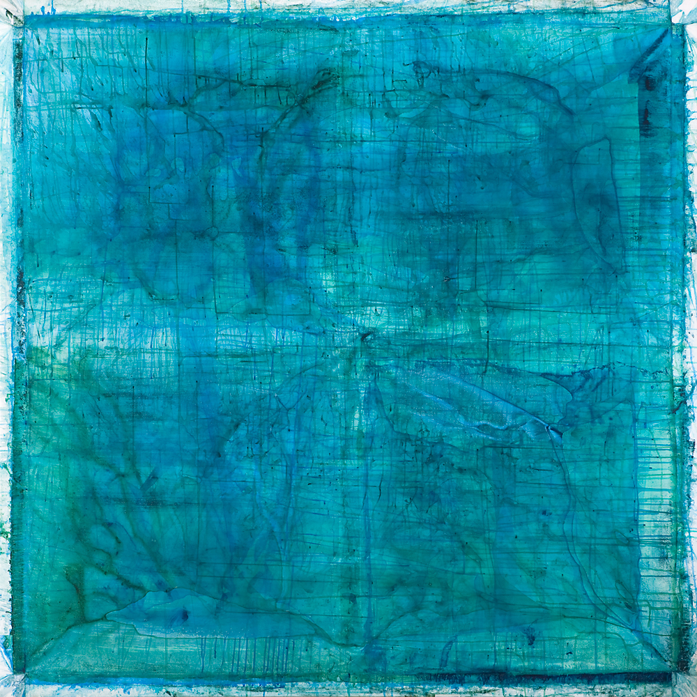 509 - monastral blue 1980 * 1980 mm acrylic on polyester © Anita Levering 2011